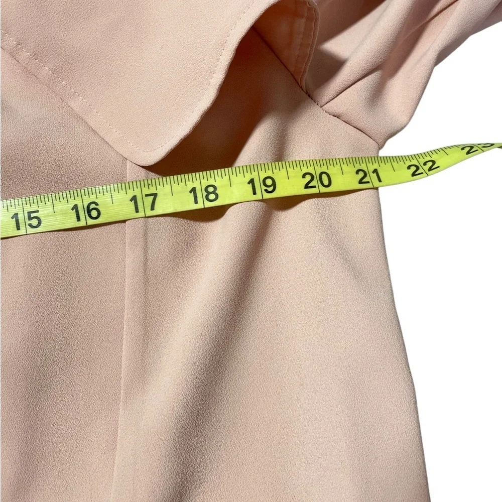 Blue Angel peach belted trench dress/coat - Picture 10 of 15